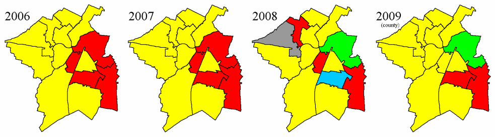 results 2006 to 2009